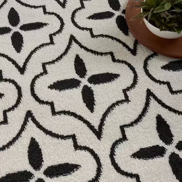ivory__black_quatrefoil_indooroutdoor_rug_x_3-2.webp Ivory & Black Quatrefoil Indoor/Outdoor Rug, 4x6>Kirklands Home Best Sale