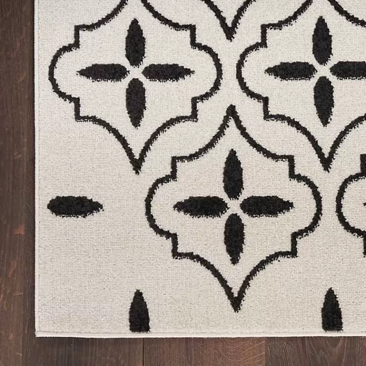 ivory__black_quatrefoil_indooroutdoor_rug_x_7-2.webp Ivory & Black Quatrefoil Indoor/Outdoor Rug, 4x6>Kirklands Home Best Sale