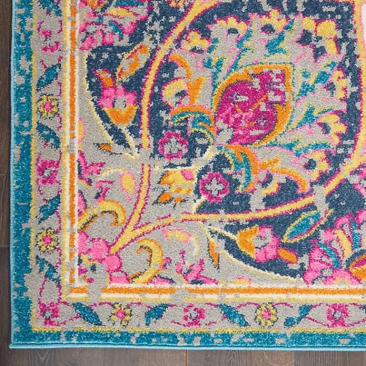 ivory__multi_floral_medallion_area_rug_x_3.webp Ivory & Multi Floral Medallion Area Rug, 6x9>Kirklands Home Fashion