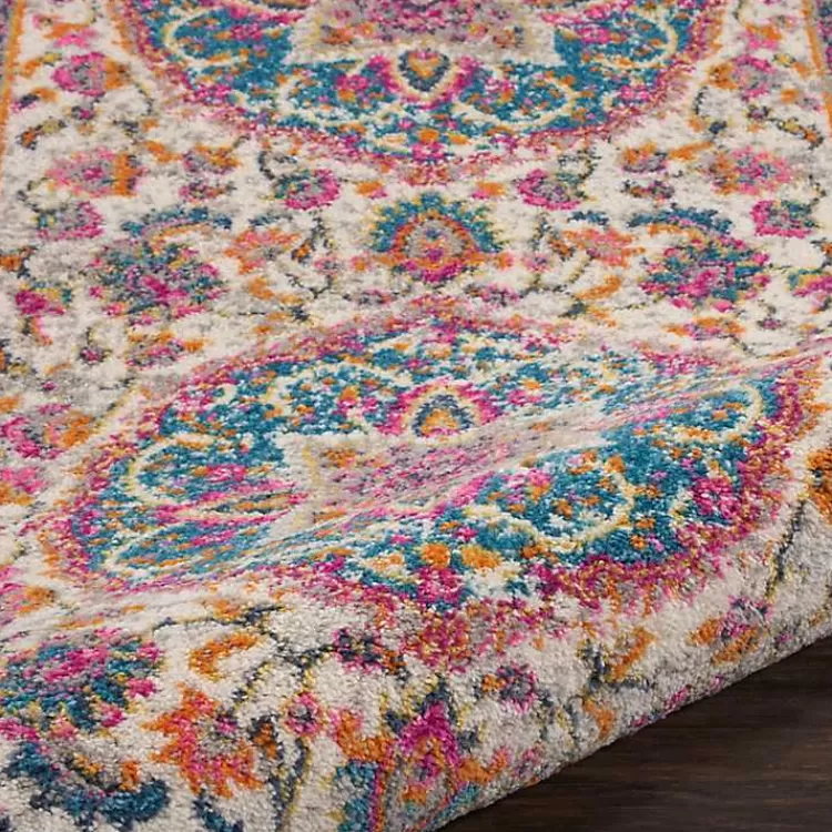 ivory__multi_floral_medallion_area_rug_x_5.webp Ivory & Multi Floral Medallion Area Rug, 6x9>Kirklands Home Fashion