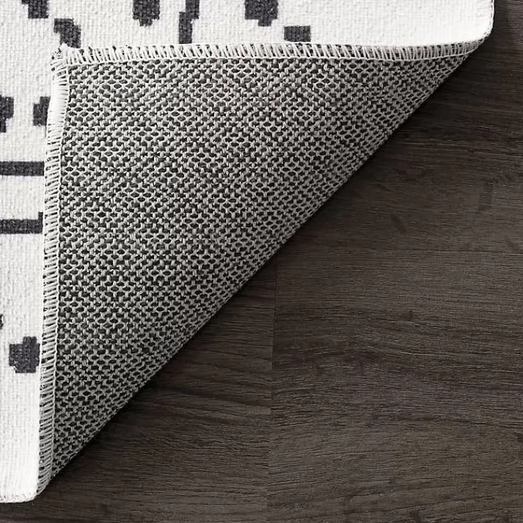 ivory_and_black_diamond_washable_area_rug_x_6.webp Ivory and Black Diamond Washable Area Rug, 4x6>Kirklands Home Hot