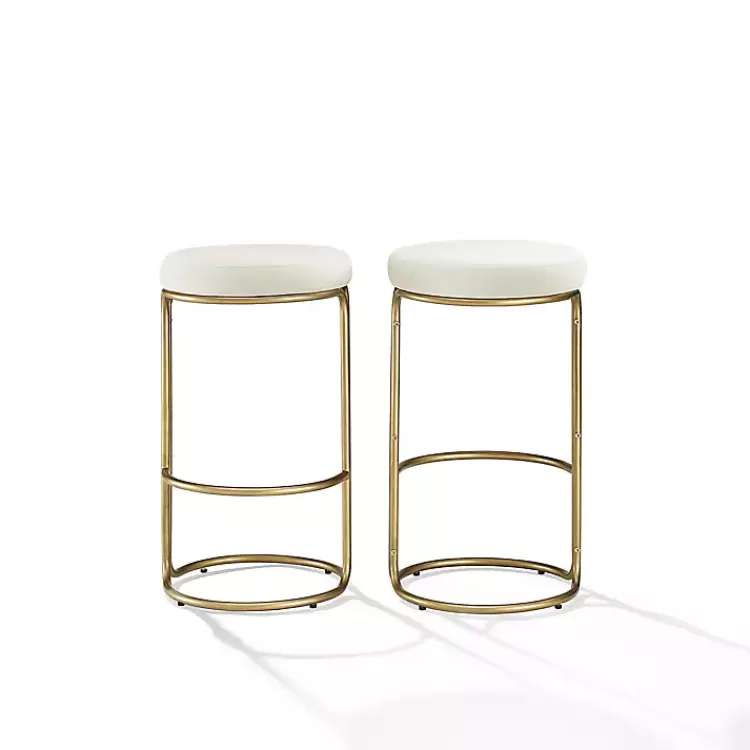 ivory_and_gold_carson_counter_stools_set_of__2.webp and Gold Carson Counter Stools, Set of 2>Kirklands Home Flash Sale