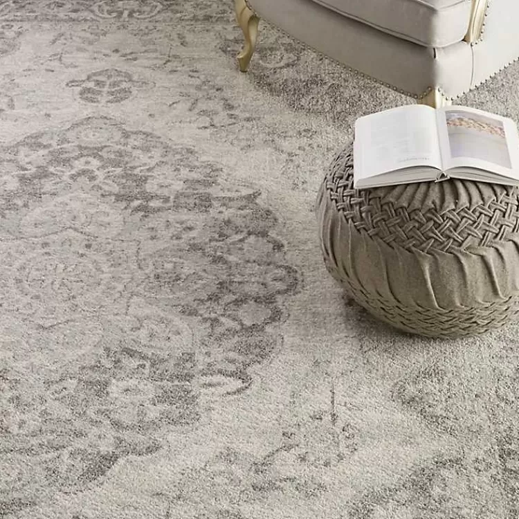 ivory_and_gray_oushak_medallion_area_rug_x_6-3.webp Ivory and Gray Oushak Medallion Area Rug, 7x10>Kirklands Home New