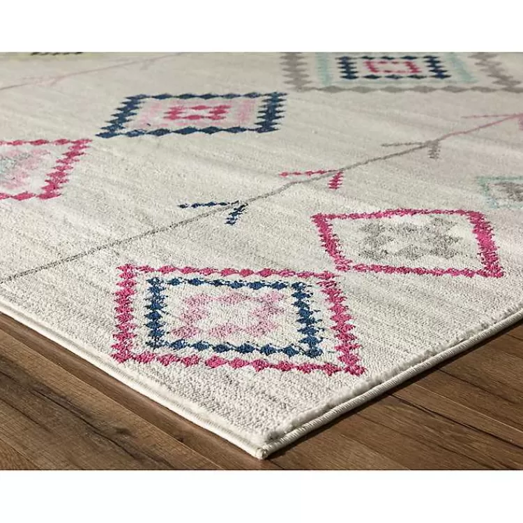 ivory_and_multicolor_aztec_area_rug_x_2.webp and Multicolor Aztec Area Rug, 8x10>Kirklands Home New