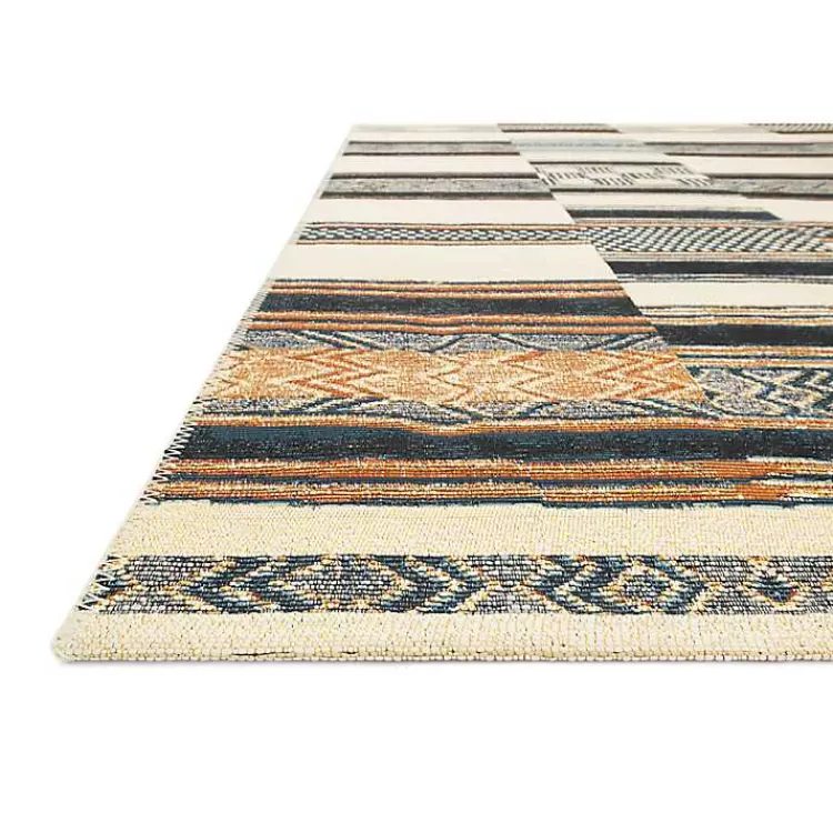 ivory_and_multicolored_tribal_outdoor_rug_x_4-1.webp Ivory and colored Tribal Outdoor Rug, 7x11>Kirklands Home Cheap