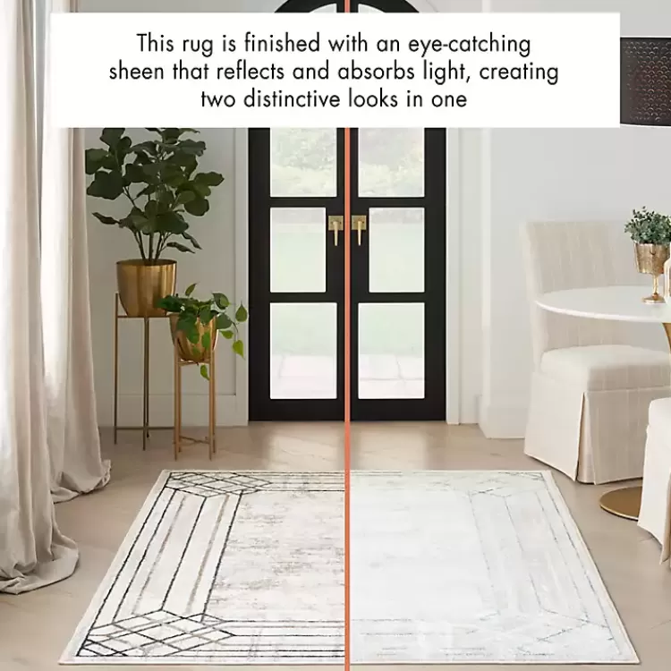 ivory_art_deco_bordered_area_rug_x_8.webp Art Deco Bordered Area Rug, 7x9>Kirklands Home Best Sale