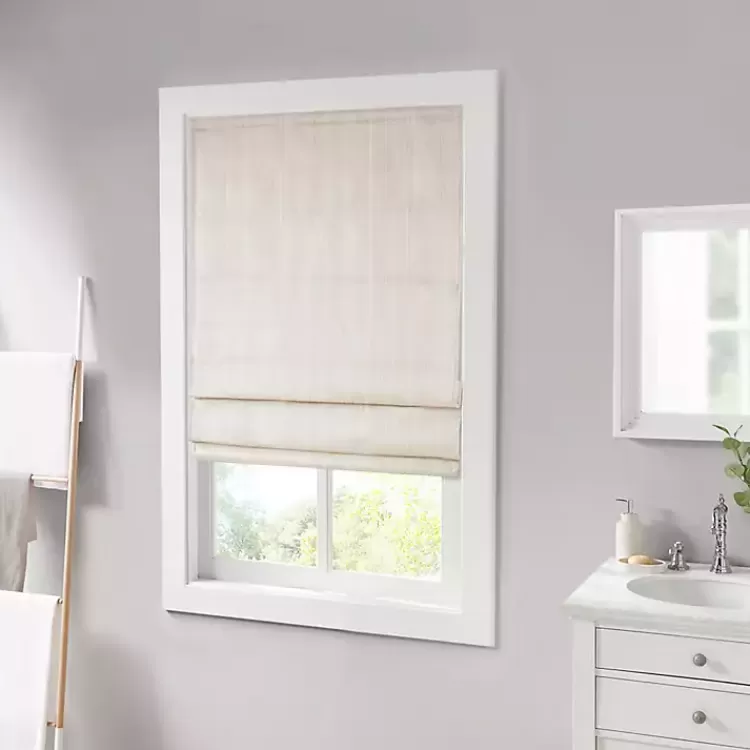 ivory_basketweave_cordless_roman_shade__in_2-3.webp Basketweave Cordless Roman Shade, 35 in.>Kirklands Home Hot