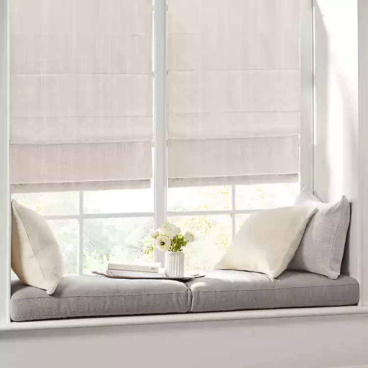 ivory_basketweave_cordless_roman_shade__in_3.webp Basketweave Cordless Roman Shade, 27 in.>Kirklands Home Sale