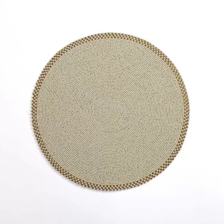 Beaded Christmas Placemat>Kirklands Home Clearance