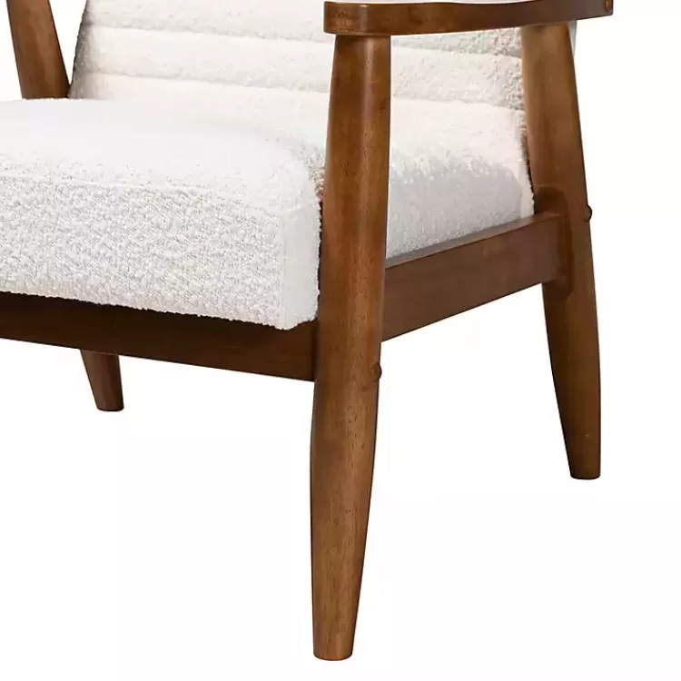 ivory_boucle__wood_frame_accent_chair_5.webp Boucle & Wood Frame Accent Chair>Kirklands Home New