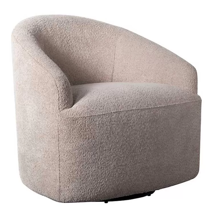 Boucle Barrel Swivel Accent Chair>Kirklands Home Best