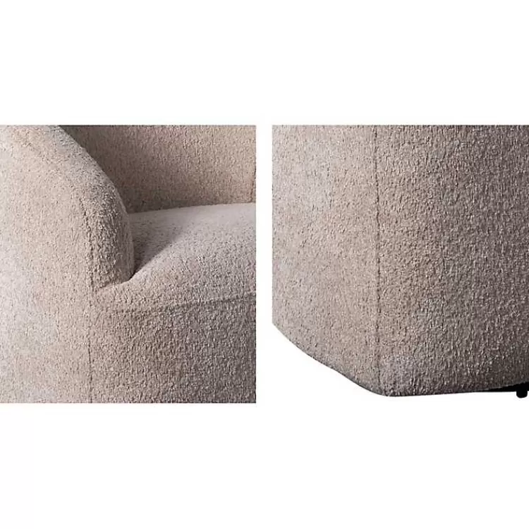ivory_boucle_barrel_swivel_accent_chair_5.webp Boucle Barrel Swivel Accent Chair>Kirklands Home Best