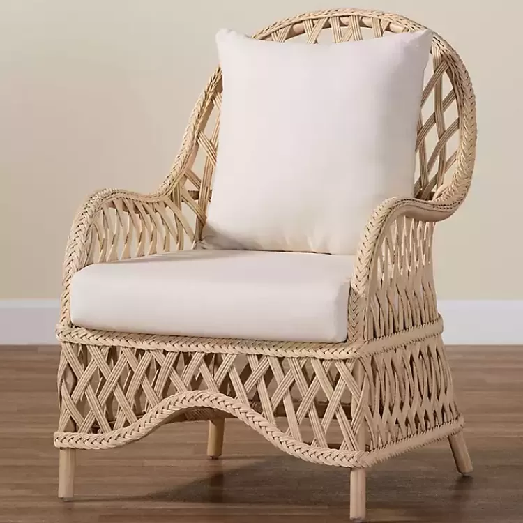 Braided Rattan Accent Chair>Kirklands Home Fashion