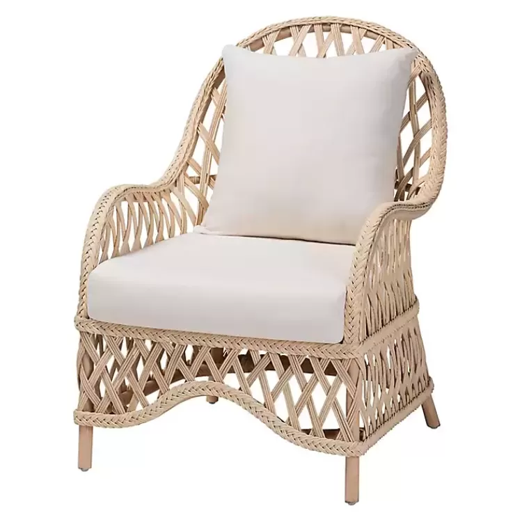 Braided Rattan Accent Chair>Kirklands Home Fashion