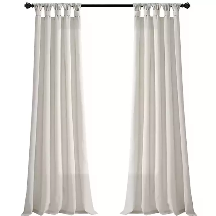 Burlap Knotted Curtain Panel Set, 120 in.>Kirklands Home Online