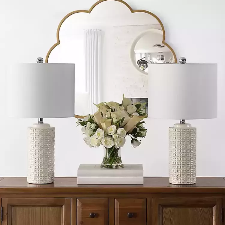 ivory_ceramic_motif_table_lamps_set_of__2.webp Ceramic Motif Table Lamps, Set of 2>Kirklands Home Clearance