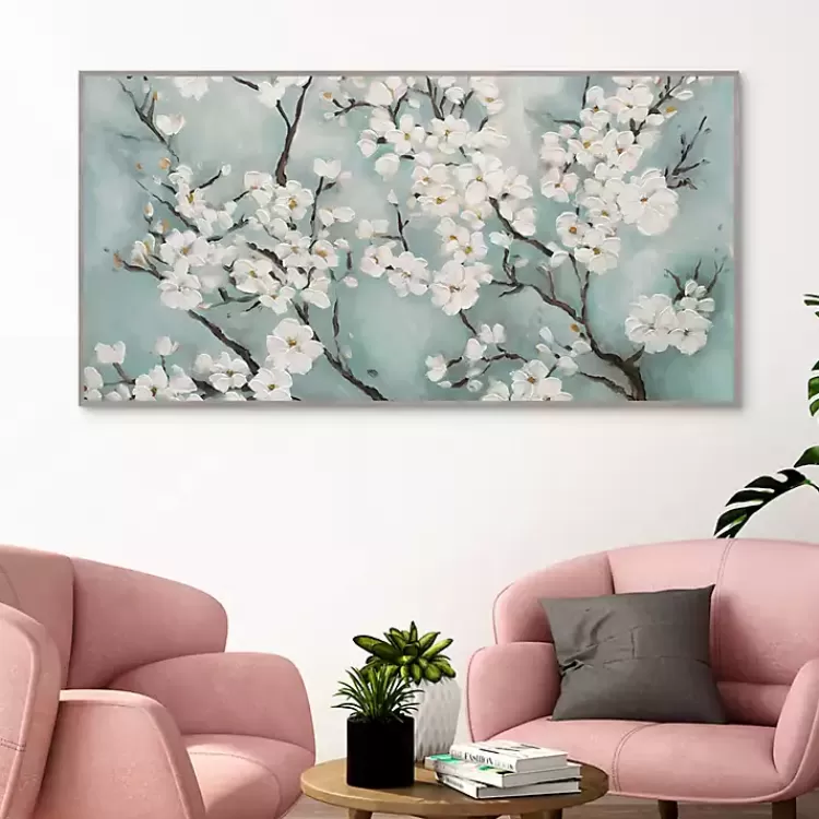 ivory_cherry_blossoms_framed_canvas_art_print_2.webp Ivory Cherry Blossoms Framed Canvas Art Print>Kirklands Home Cheap