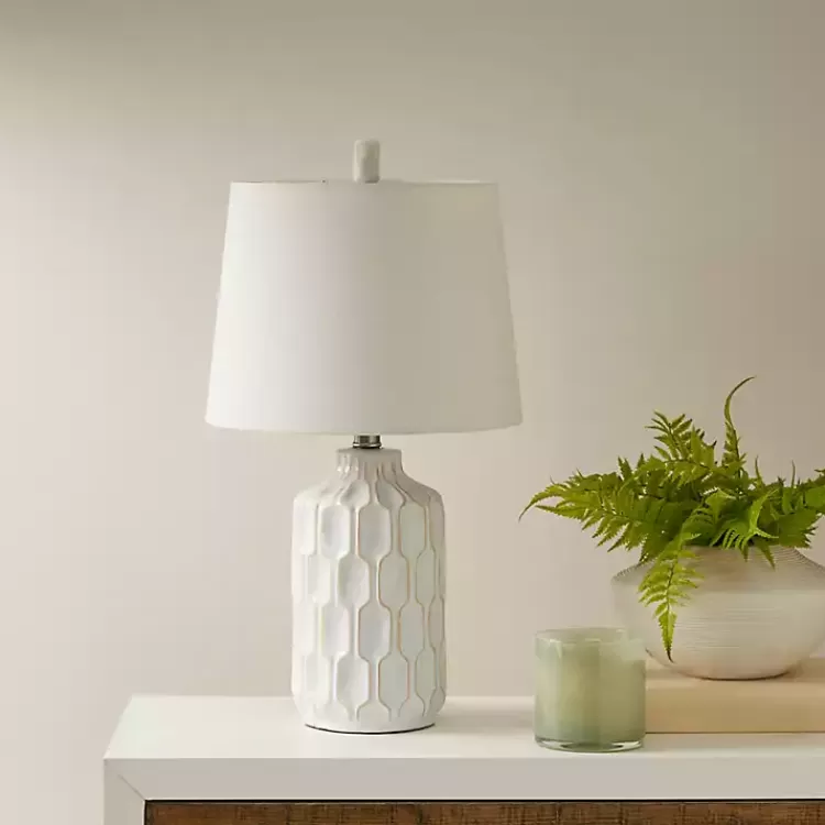 Ivory Contour Ceramic Table Lamp>Kirklands Home Discount