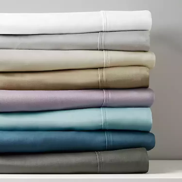 ivory_cotton_blend_sateen_pc_king_sheet_set_6.webp Cotton Blend Sateen 6-pc. King Sheet Set>Kirklands Home Outlet
