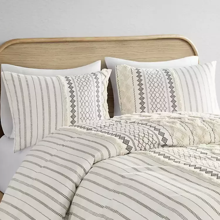 ivory_cotton_tufted_fullqueen_pc_comforter_set_3.webp Cotton Tufted Full/Queen 3-pc. Comforter Set>Kirklands Home New