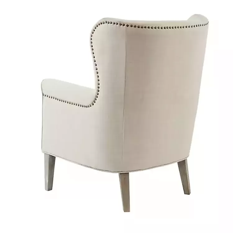 ivory_curved_wingback_accent_chair_4.webp Curved Wingback Accent Chair>Kirklands Home Outlet