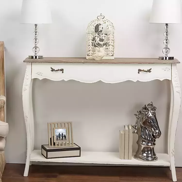 ivory_distressed_streaked_console_table_5.webp Distressed Streaked Console Table>Kirklands Home Fashion