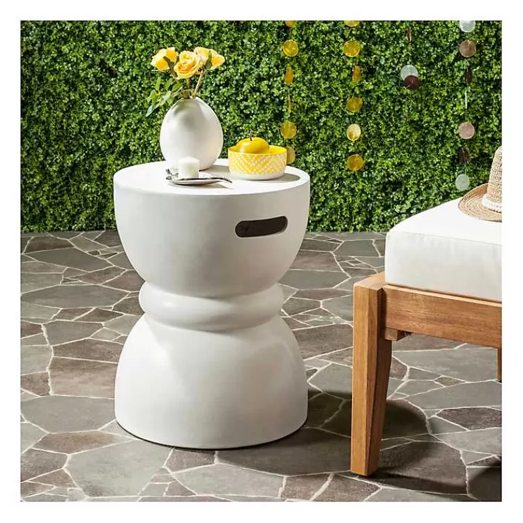 Drum Accent Table with Handles>Kirklands Home Fashion