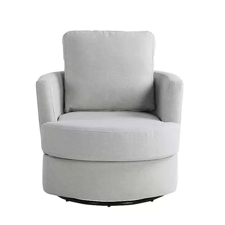 Ivory Elmhurst Swivel Accent Chair>Kirklands Home Flash Sale