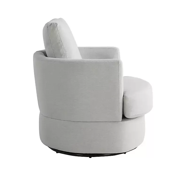 ivory_elmhurst_swivel_accent_chair_3.webp Ivory Elmhurst Swivel Accent Chair>Kirklands Home Flash Sale