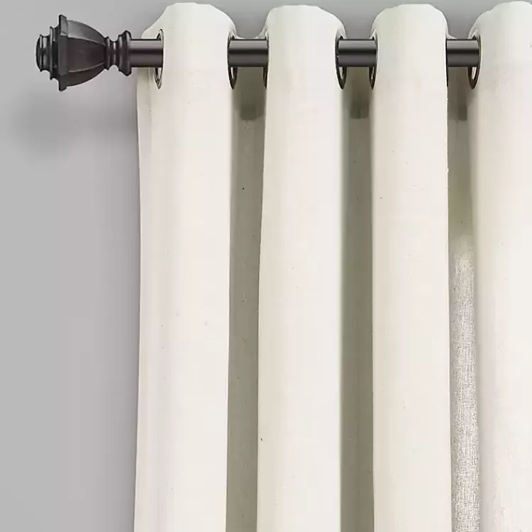 Faux Linen Curtain Panel Set, 84 in.>Kirklands Home Outlet