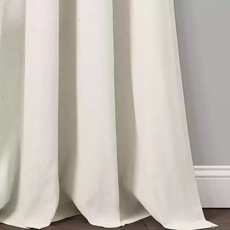 ivory_faux_linen_curtain_panel_set__in_3.webp Faux Linen Curtain Panel Set, 84 in.>Kirklands Home Outlet