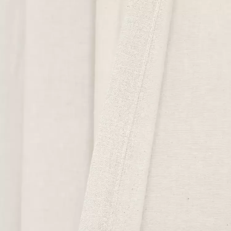 ivory_faux_linen_curtain_panel_set__in_4.webp Faux Linen Curtain Panel Set, 84 in.>Kirklands Home Outlet