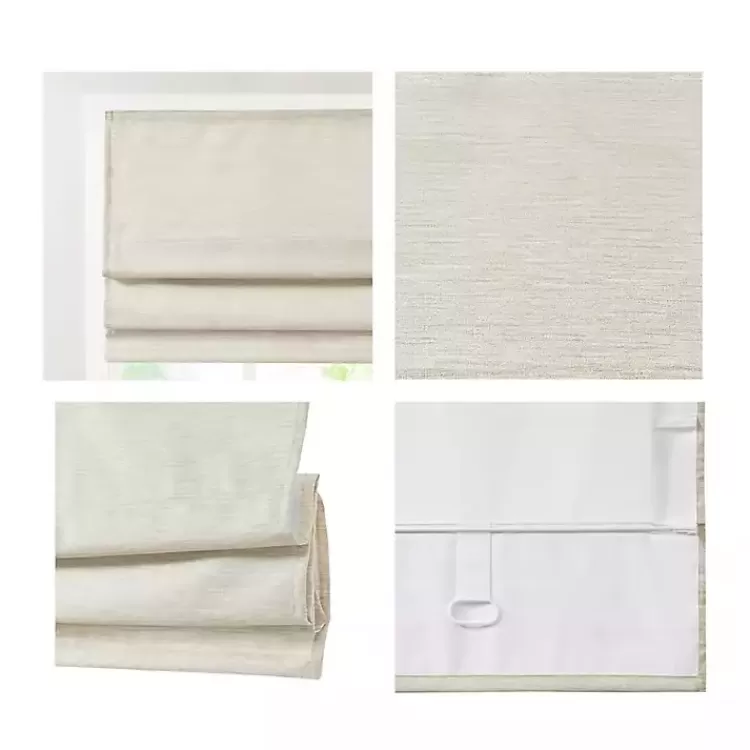 ivory_faux_silk_room_darkening_roman_shade__in_7.webp Faux Silk Room Darkening Roman Shade, 33 in.>Kirklands Home Cheap