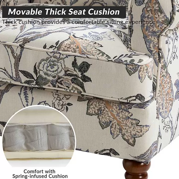 ivory_floral_brocade_wingback_ella_armchair_5.webp Ivory Floral Brocade Wingback Ella Armchair>Kirklands Home Discount