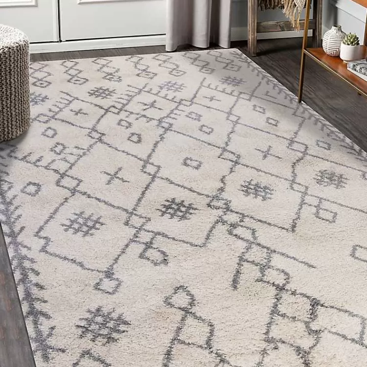 ivory_geometric_area_rug_x_7-1.webp Geometric Area Rug, 5x8>Kirklands Home Best Sale
