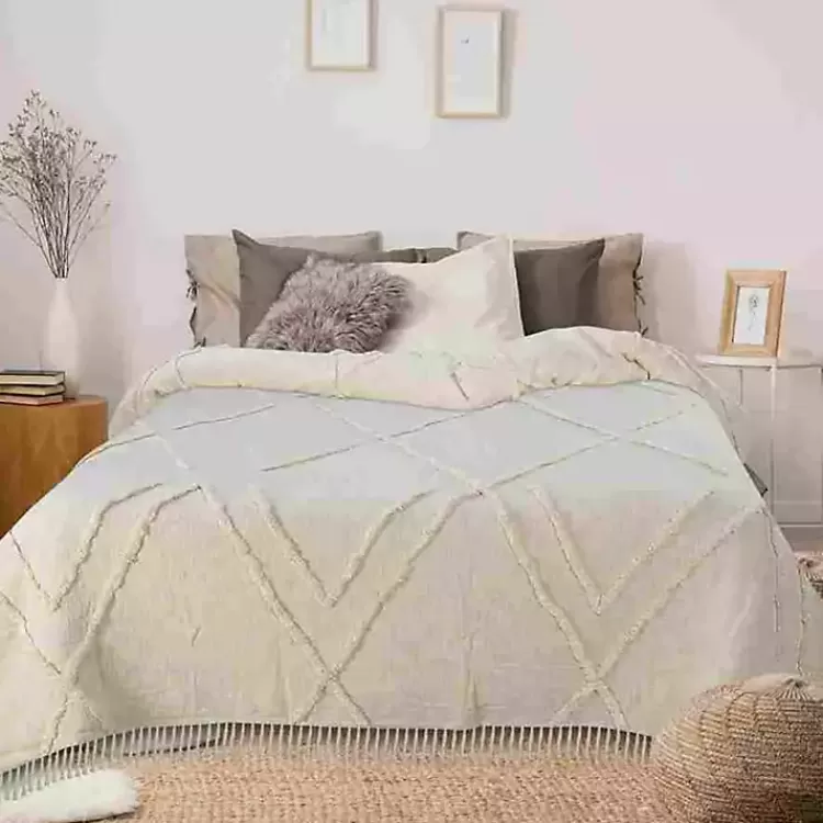 Geometric Queen Coverlet>Kirklands Home Cheap