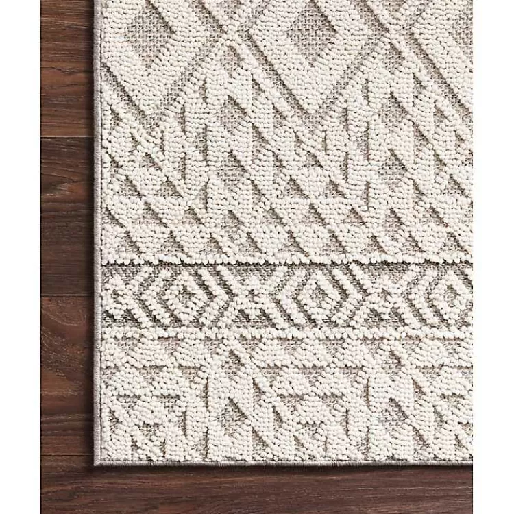ivory_geometric_stripes_outdoor_area_rug_x_2.webp Ivory Geometric Stripes Outdoor Area Rug, 5x7>Kirklands Home Online