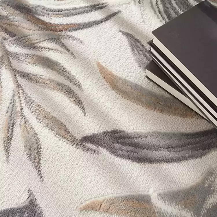 ivory_grand_leaf_coastal_area_rug_x_6.webp Ivory Grand Leaf Coastal Area Rug, 5x7>Kirklands Home Flash Sale