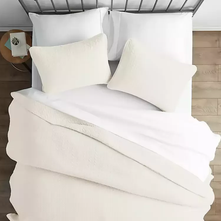 Herringbone Quilted 2-pc. Twin Coverlet Set>Kirklands Home Store