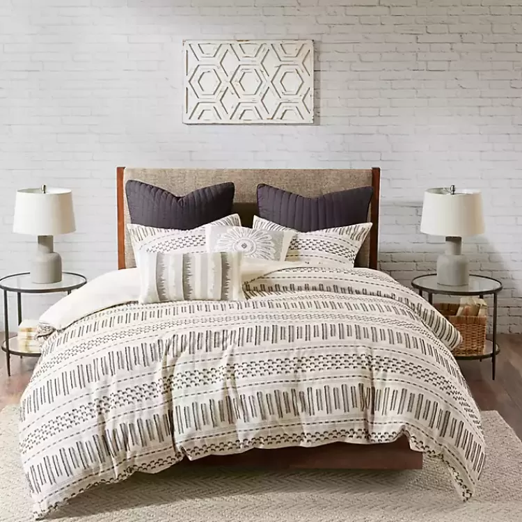 Ivory Jacquard King 3-pc. Comforter Set>Kirklands Home Store