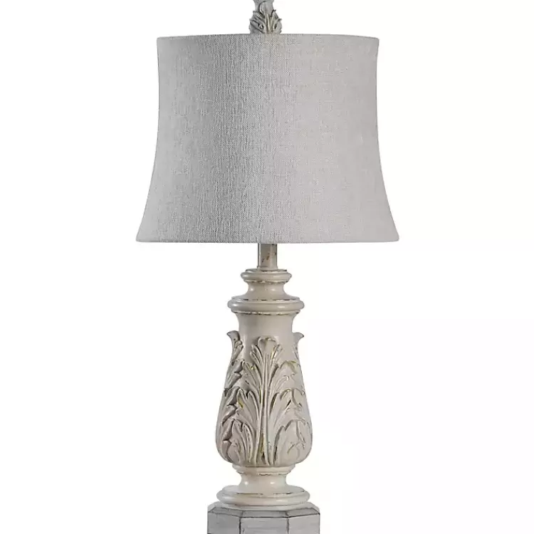 Ivory Leaf Scroll Table Lamp>Kirklands Home Flash Sale