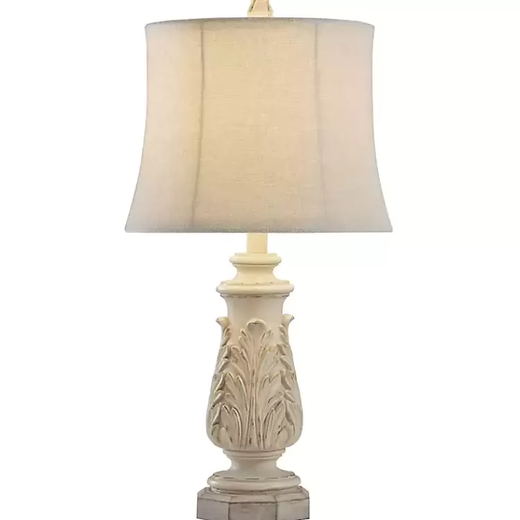 Ivory Leaf Scroll Table Lamp>Kirklands Home Flash Sale