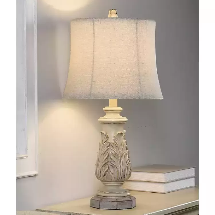 ivory_leaf_scroll_table_lamp_2.webp Ivory Leaf Scroll Table Lamp>Kirklands Home Flash Sale