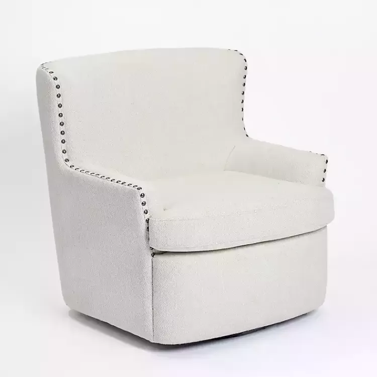Nailhead Wingback Swivel Accent Chair>Kirklands Home Best