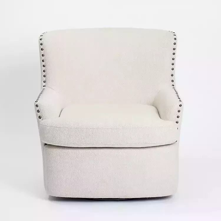 Nailhead Wingback Swivel Accent Chair>Kirklands Home Best