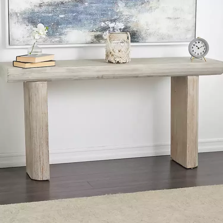 Natural Wood Grain Console Table>Kirklands Home Fashion