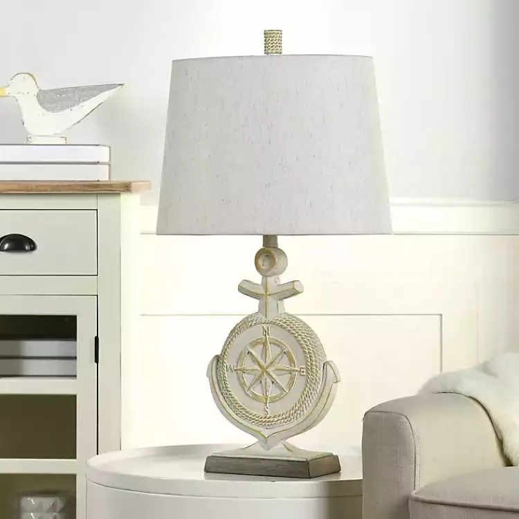 Ivory Nautical Anchor Table Lamp>Kirklands Home New
