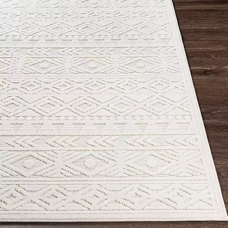 ivory_raised_diamond_stripes_area_rug_x_3.webp Ivory Raised Diamond Stripes Area Rug, 8x10>Kirklands Home Clearance