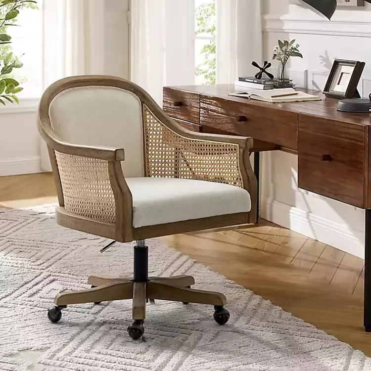 Rattan Swivel Office Chair>Kirklands Home Cheap