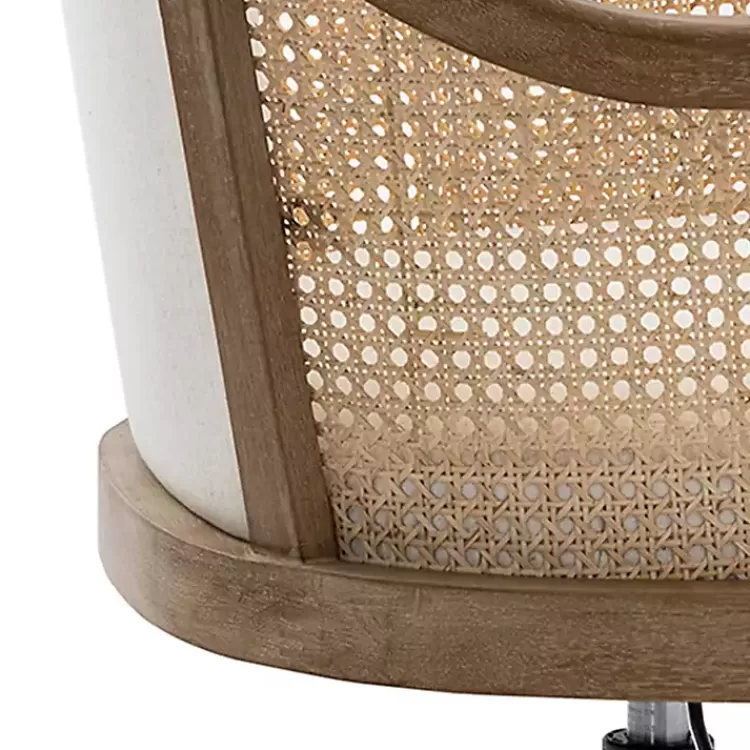 ivory_rattan_swivel_office_chair_6.webp Rattan Swivel Office Chair>Kirklands Home Cheap